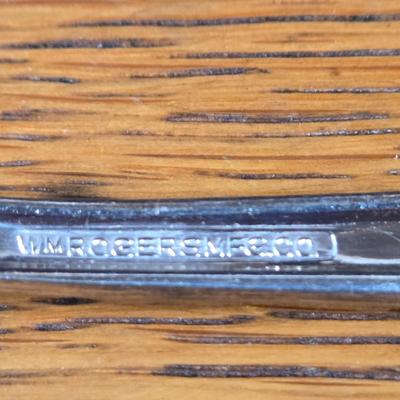 LOT 55D: Assorted Stainless Flat Ware and Various Silver Plated Presidential Spoons