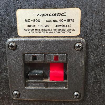 LOT 56D: Two Realistic Speakers