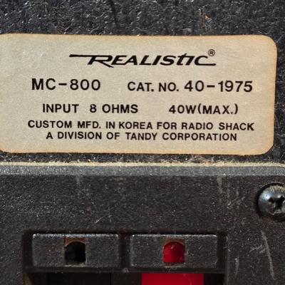 LOT 56D: Two Realistic Speakers