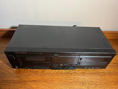 LOT 76D: Scott Dual Cassette Tape Deck - DD900B