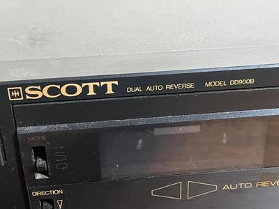 LOT 76D: Scott Dual Cassette Tape Deck - DD900B