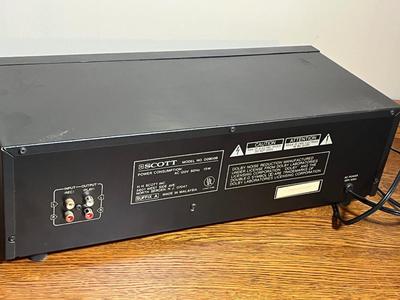 LOT 76D: Scott Dual Cassette Tape Deck - DD900B