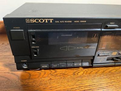LOT 76D: Scott Dual Cassette Tape Deck - DD900B