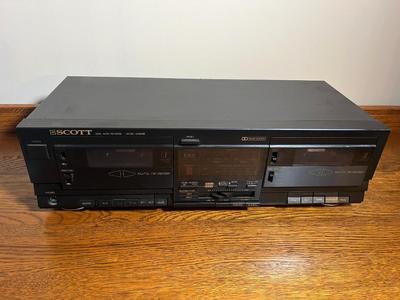 LOT 76D: Scott Dual Cassette Tape Deck - DD900B