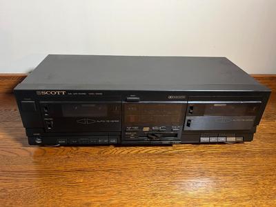 LOT 76D: Scott Dual Cassette Tape Deck - DD900B