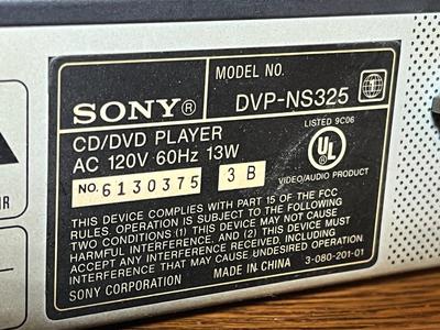 LOT 78D: Sony CD/DVD Player - DVP-NS325