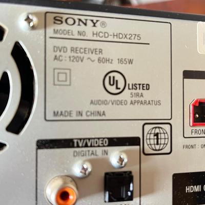 LOT 85C: Sony 5-Disc DVD Home Theater System with Speakers - HCD-HDX275