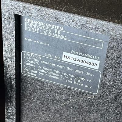 LOT 87C: Panasonic Stereo System - 5-Disc Cd Player, Dual Tape Deck - SA-Ak12