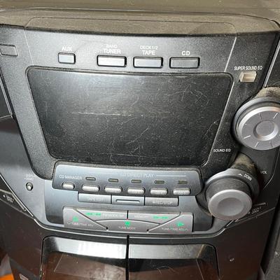 LOT 87C: Panasonic Stereo System - 5-Disc Cd Player, Dual Tape Deck - SA-Ak12