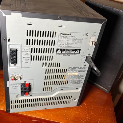 LOT 87C: Panasonic Stereo System - 5-Disc Cd Player, Dual Tape Deck - SA-Ak12