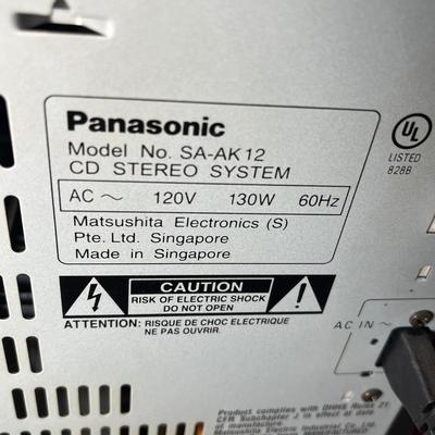 LOT 87C: Panasonic Stereo System - 5-Disc Cd Player, Dual Tape Deck - SA-Ak12