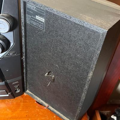 LOT 87C: Panasonic Stereo System - 5-Disc Cd Player, Dual Tape Deck - SA-Ak12