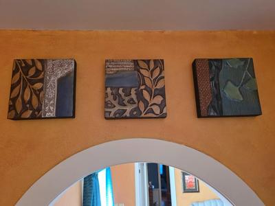 Set of 3 Decorative Metal Wall Art