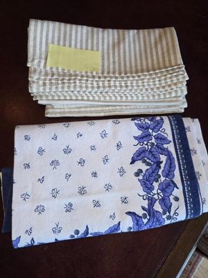 Two sets of napkins