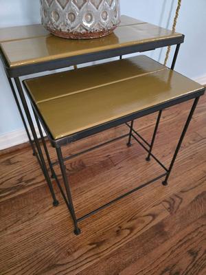 Pair of MCM stackable side tables