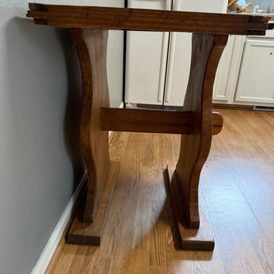 Tile Topped Wood Table