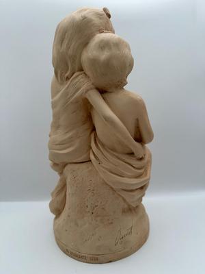 1998 Bramante Sculpture – Children Reading, Signed in Mold