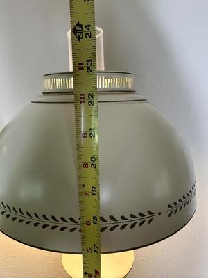 Pair of Painted Metal Bouillotte Lamps