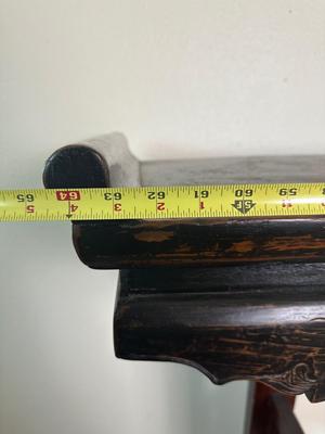 Vintage Chinese Style Carved Console / Altar Table with Scroll Ends