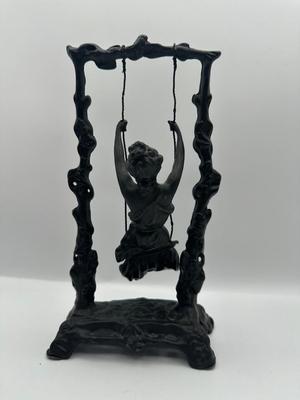 Auguste Moreau Bronze Swing Sculpture