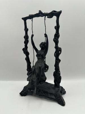 Auguste Moreau Bronze Swing Sculpture