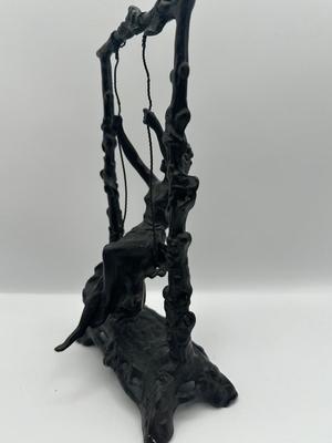 Auguste Moreau Bronze Swing Sculpture