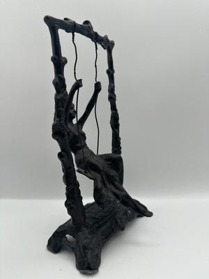 Auguste Moreau Bronze Swing Sculpture