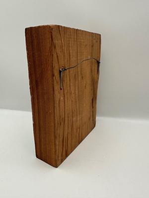 Henry Watson “Cabin” Oil on Carved Cypress, 1988