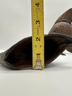 Pair of Decorative Cast Iron Figures — Fish & Snail
