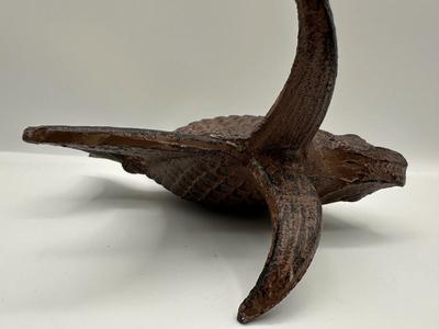 Pair of Decorative Cast Iron Figures — Fish & Snail