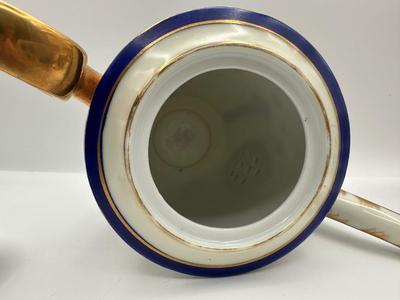 Occupied Japan Hand-Painted Porcelain Coffee Set — Bold China, Floral & Gold Trim