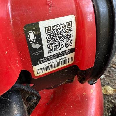Troy-Built Mower & Hitachi Blower with Three Gas Cans