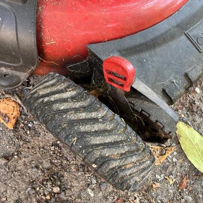 Troy-Built Mower & Hitachi Blower with Three Gas Cans