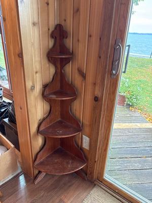 Sale Photo Thumbnail #66: 46 h x 12 d.  Cute corner cabinet