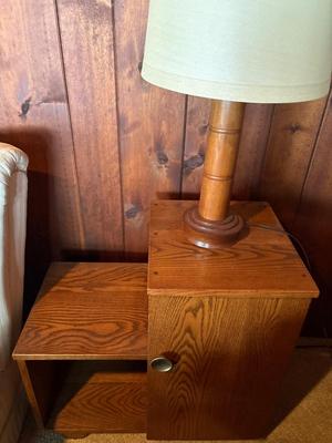 Sale Photo Thumbnail #103: Lamp is 24”h. Table: 26x14x25