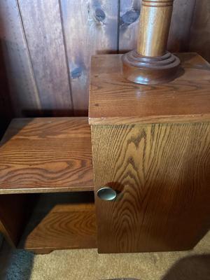 Sale Photo Thumbnail #104: Lamp is 24”h. Table: 26x14x25