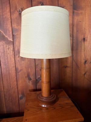 Sale Photo Thumbnail #107: Lamp is 24”h. Table: 26x14x25