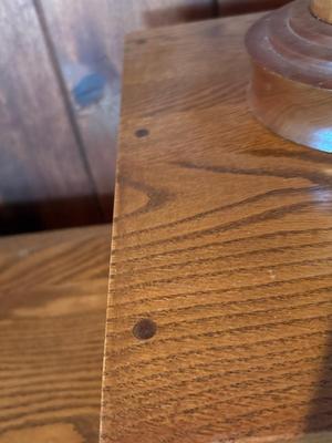 Sale Photo Thumbnail #106: Lamp is 24”h. Table: 26x14x25