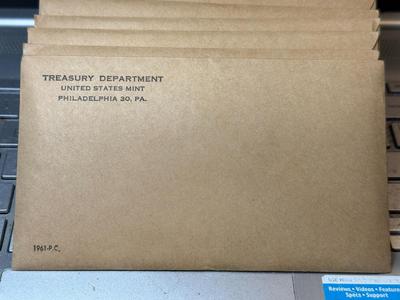 (1) 1961 SEALED U.S. SILVER PROOF SET AS PICTURED. (17-SETS ARE AVAILABLE). $5 DOMESTIC SHIPPING.