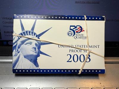 (1) 2003-S 10-COIN U.S. CLAD PROOF SETS AS PICTURED.