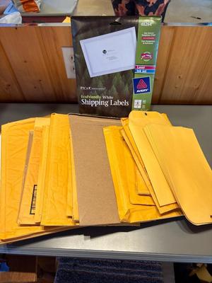 Sale Photo Thumbnail #497: Padded and regular envelopes with shipping labels