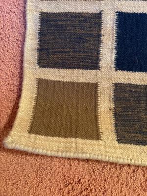 Sale Photo Thumbnail #504: Wool rug 44x53,  White rug 36x54. See pics