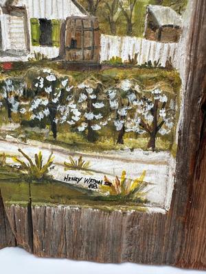 Henry Watson “Old Man Joe” Oil on Reclaimed Cypress