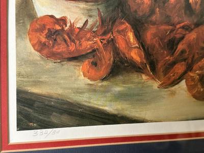 Signed Cajun Fare II Print by Theresa de Perrodil