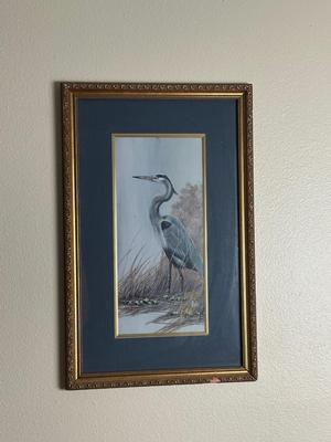 Pair of Framed Signed & Numbered Bird Prints by Binks