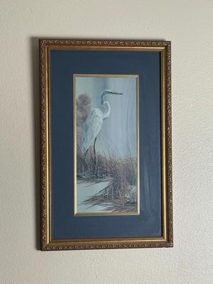 Pair of Framed Signed & Numbered Bird Prints by Binks