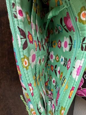 Two Vera Bradley Quilted Bags — Handbag & Wallet/Wristlet