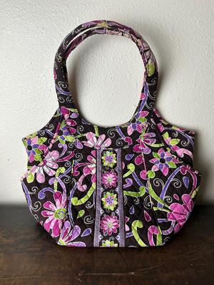 Two Vera Bradley Quilted Bags — Handbag & Wallet/Wristlet