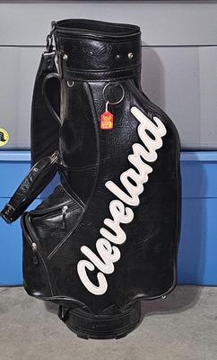 Sale Photo Thumbnail #60: Vintage Cleveland Leather Golf Bag Tour Issued | 6 Hole | Excellent Condition