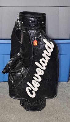 Sale Photo Thumbnail #58: Vintage Cleveland Leather Golf Bag Tour Issued | 6 Hole | Excellent Condition